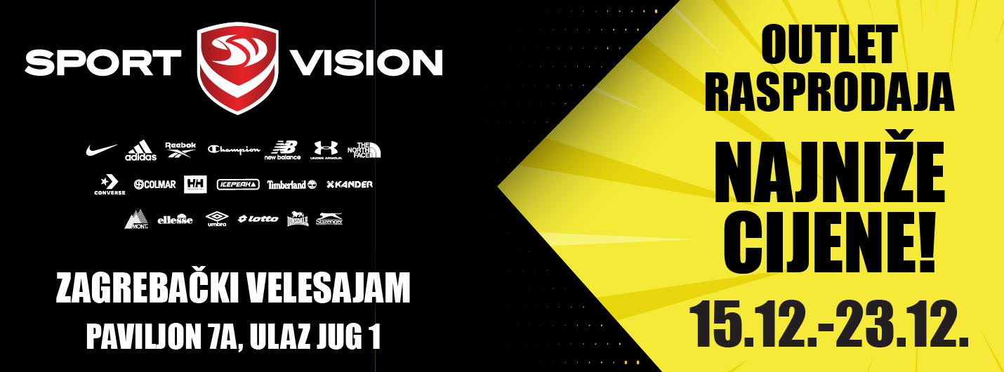 VELIKA SPORT VISION OUTLET RASPRODAJA NA ZAGREBAČKOM VELESAJAMU!
